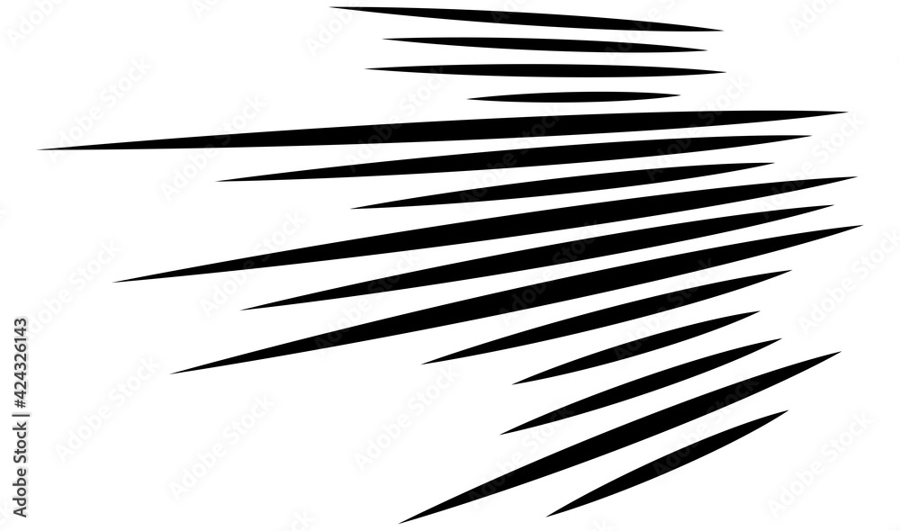 Poster dynamic 3d lines in perspective. vanishing, diminishing lines, stripes. spatial streaks, strips abst