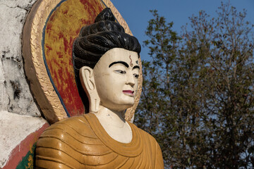 Statue of Buddha at Shreenagar, Tansen, Palpa, Nepal from where you can view all the scenic beauty around Tansen, Palpa.