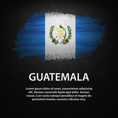 Guatemala Flag Black Background
