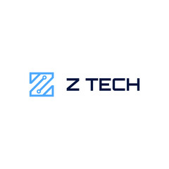Z technology logo vector modern simple sophisticated monogram design concepts