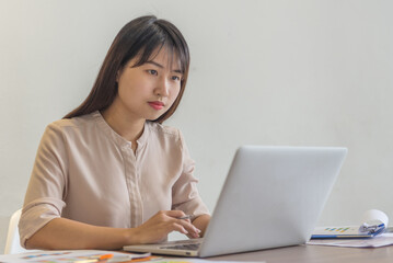 Young Asian freelancer work from home in the pandemic