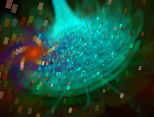 Imaginatory fractal background generated Image