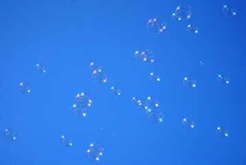 bubble in the air as design background