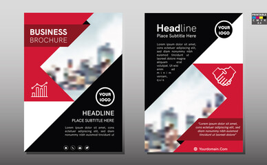 Business or company profile modern flyer illustrator template in A4 page print ready