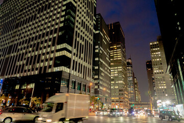 Fototapeta premium オフィス街の夜