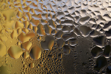 Water droplets or condensation on windows