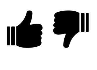 Like and dislike symbols together.
Like an icon. Like a hand. Raise your Thumb. Outline symbol of love. Social media sign.