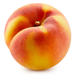 Peach isolated on a white background
