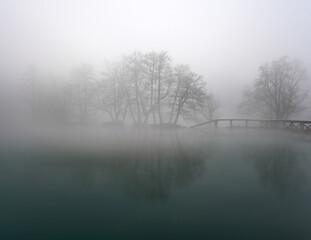 Fototapeta premium fog on the river
