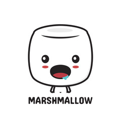 Cute marshmallow character