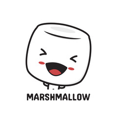 Cute marshmallow character