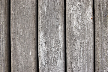 texture of weathered painted wood wall made of planks
