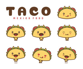 cute taco characters.