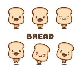 Bread illustration character