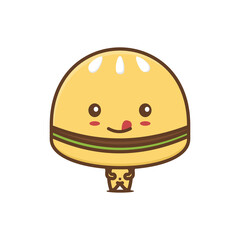 cute burger character