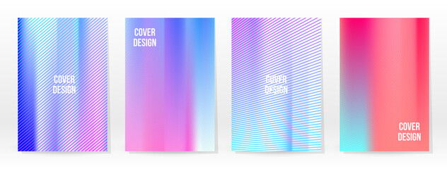 Holographic Poster Set Iridescent Technology Cover