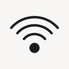Wifi filled icon black for social media app