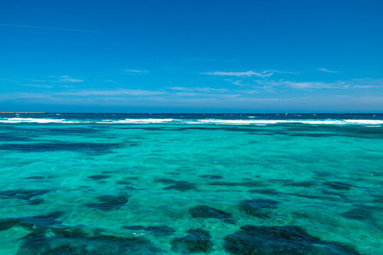Beach in Mahahual, Quintana Roo, Mexico