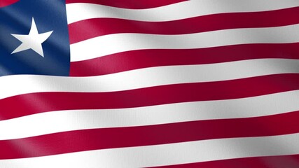 Flag of The Liberia. Flag's footages are rendered in real 3D software. Perfect for TV, Movies, social, HUD, presentations, webs etc.