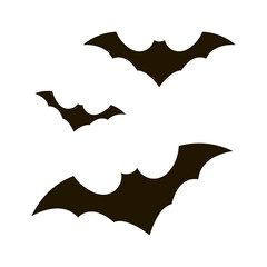 Fototapeta premium halloween bat glyph icon vector. halloween bat sign. isolated symbol illustration