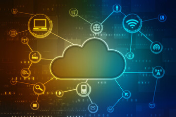 Digital Abstract technology background,2d illustration
