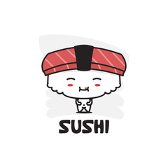 cute sushi mascot character