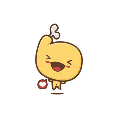 cute chicken thighs character
