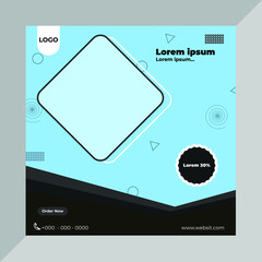 Social Media Post Banner and corporate template