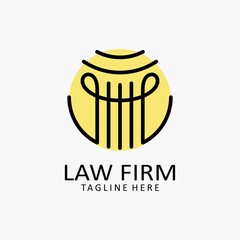 Pillar law firm logo design