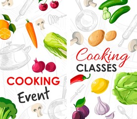 Cooking classes and lessons, online website page