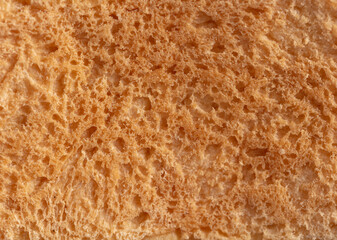 Fresh crusty bread as background.