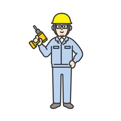 工事現場で作業をしている人たち