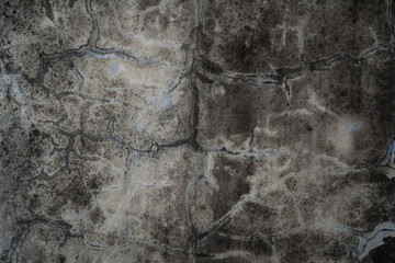 old concrete wall with stain and crack texture background