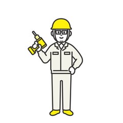 工事現場で作業をしている人たち