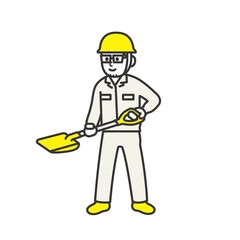 工事現場で作業をしている人たち