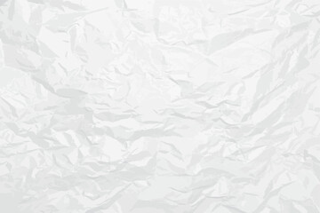 Sheet of crumpled white paper. Vector cartoon illustration.