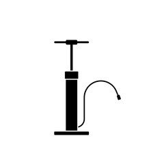 bicycle pump line icon, illustration