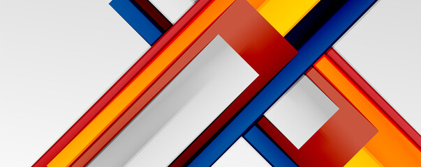 Color abstract lines trendy geometric background for business or technology presentation, internet poster or web brochure cover, wallpaper