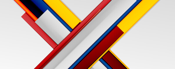 Color abstract lines trendy geometric background for business or technology presentation, internet poster or web brochure cover, wallpaper