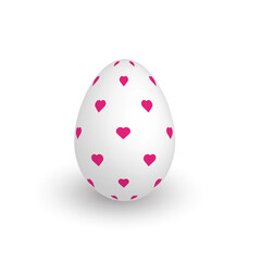 Colorful 3D realistic Easter egg