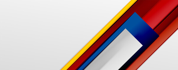 Multicolored lines background. Design template for business or technology presentations, internet posters or web brochure covers