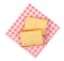 Traditional homemade sliced buttercake