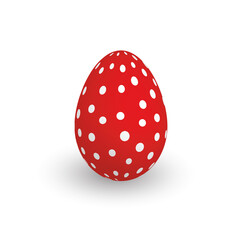 Colorful 3D realistic Easter egg