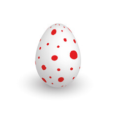 Colorful 3D realistic Easter egg