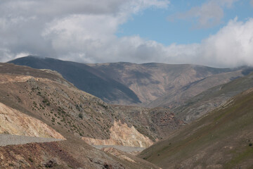 Fototapeta na wymiar scenic mountain steppe landscape photo