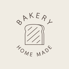 Bakery logo. Bread logo design. Bread on white background.