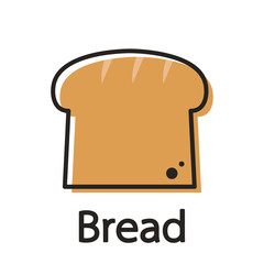 Bakery logo. Bread logo design. Bread on white background.