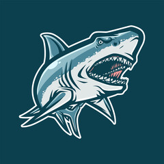 Shark Mascot illustration for esport