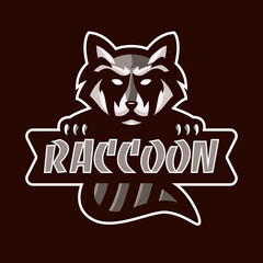 Raccoon Mascot logo for esport