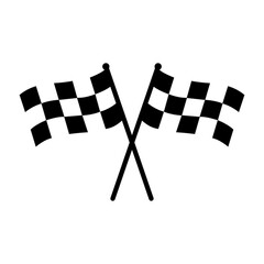 Race flag icon. Start icon